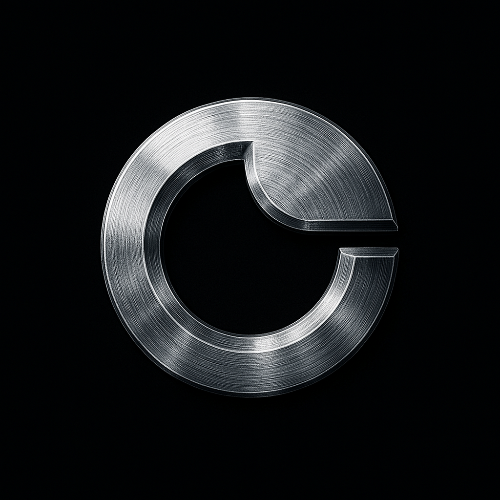 Harper AI brushed-metal logo