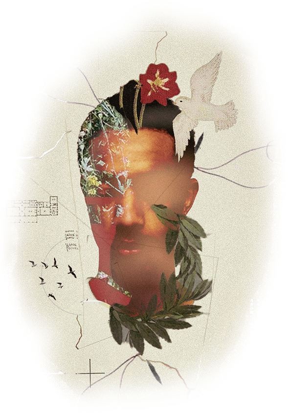 Lilian Manzi visual self-portrait collage